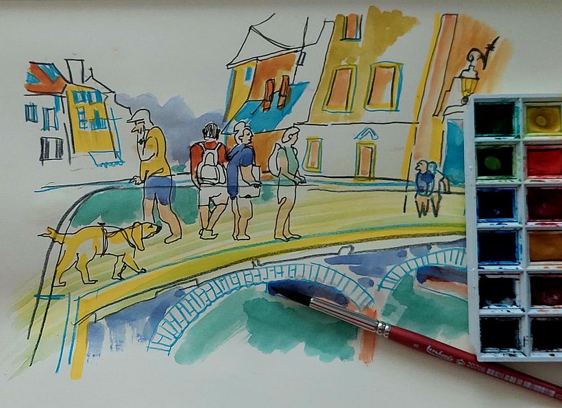 My project for course: Urban Sketching: Capture Your City in Motion 9