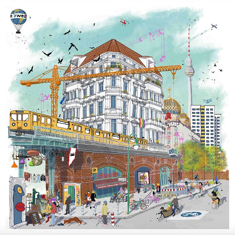 Architectural Illustration: Capture a City’s Personality_Berlin 3