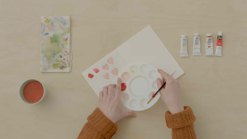 Swatching your paint before you begin the final artwork helps to ensure colors appear as you want.