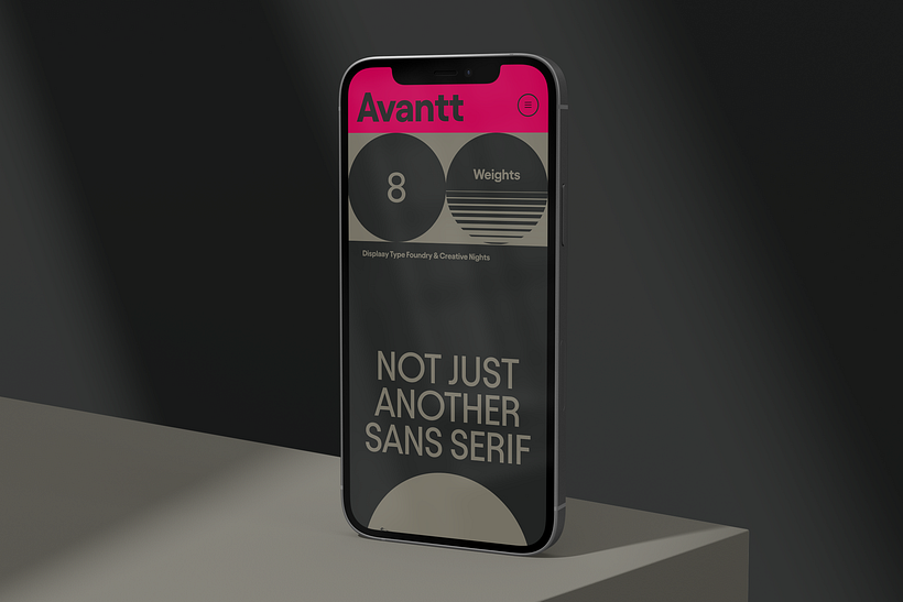 Avantt microsite on mobile