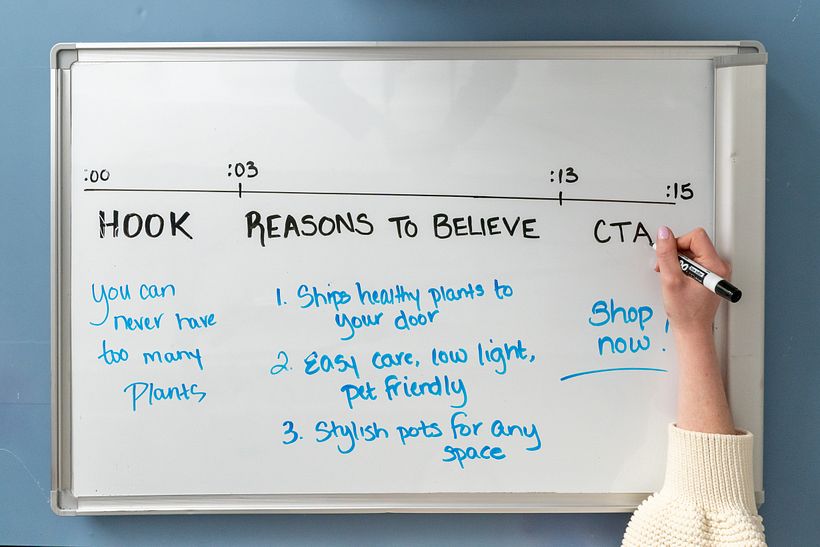 Creating a storyboard before filming will help ensure the ad is concise and effective