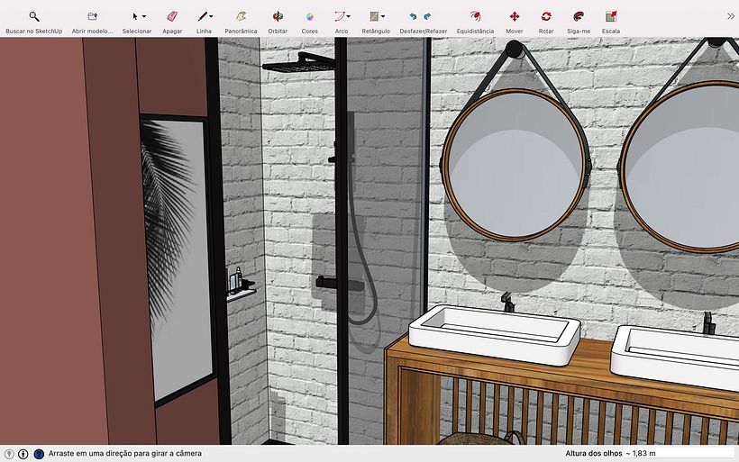 Curso - Introdução ao SketchUp Por Alejandro Soriano - Quarto Hotel - Afonso Guerreiro 5