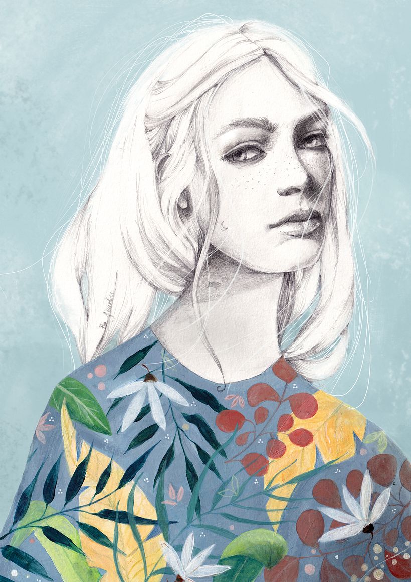 My project for course: Portrait with Pencil, Color Techniques and Photoshop 1