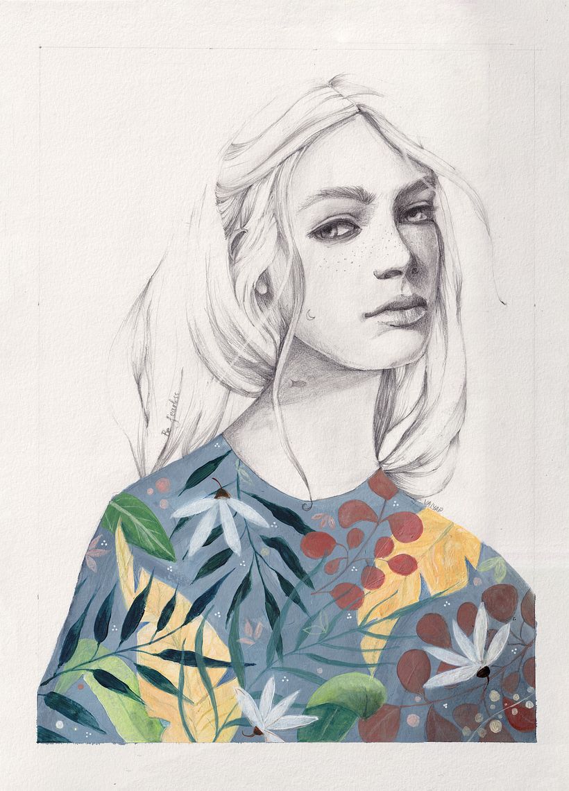My project for course: Portrait with Pencil, Color Techniques and Photoshop 2