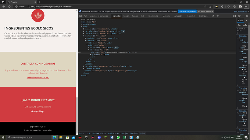 Mi proyecto del curso: Introducción al Desarrollo Web Responsive con HTML y CSS 5