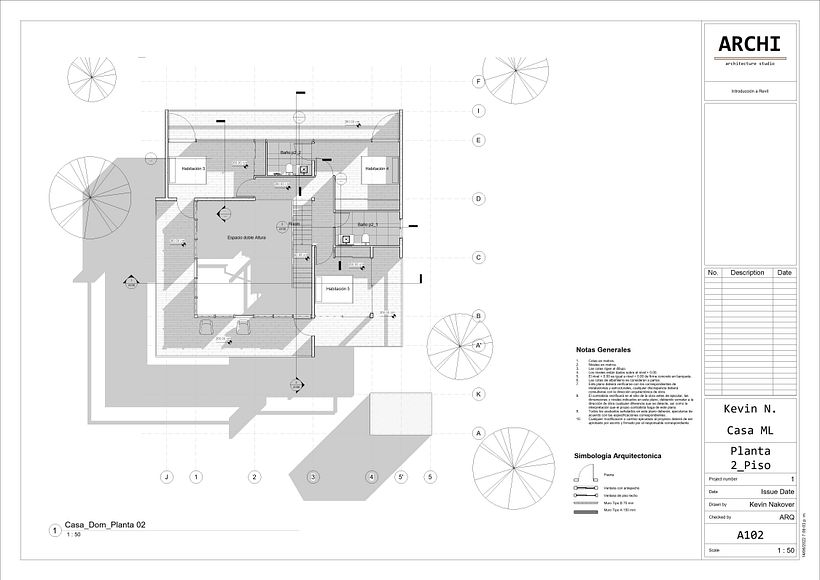 Modelo de vivienda en Revit - Casa DOM 2
