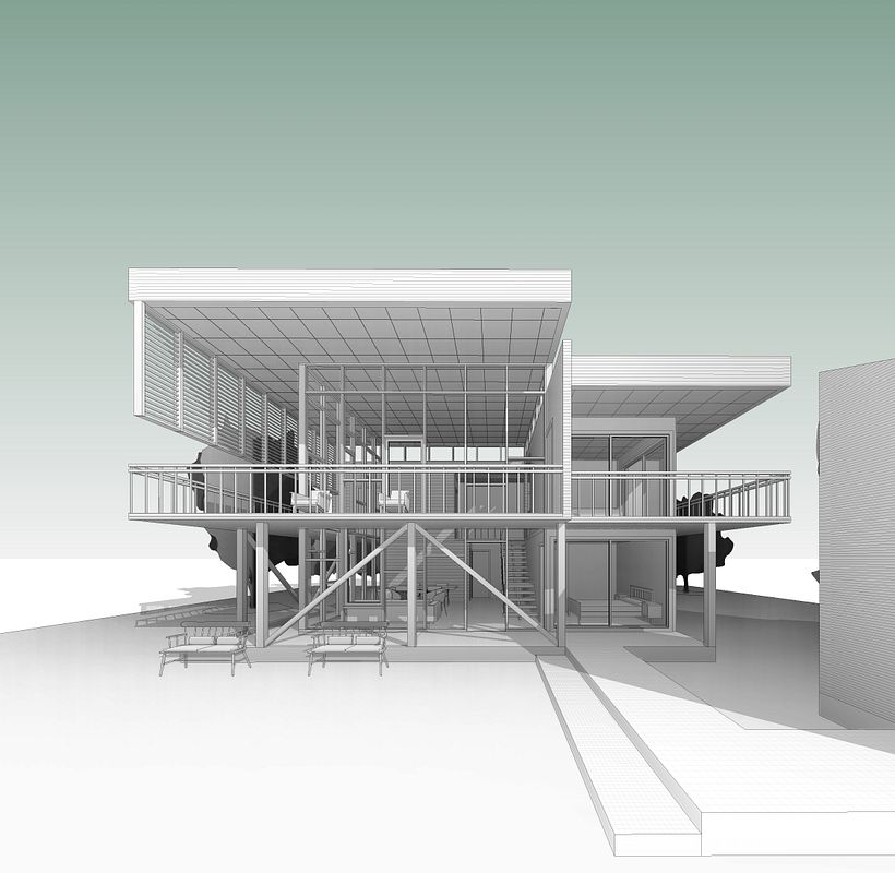 Modelo de vivienda en Revit - Casa DOM 9
