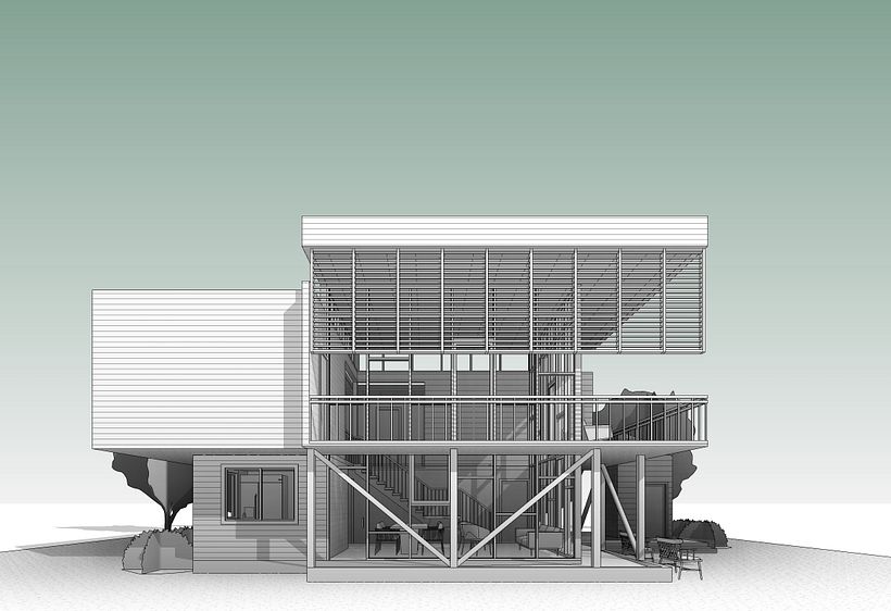 Modelo de vivienda en Revit - Casa DOM 11