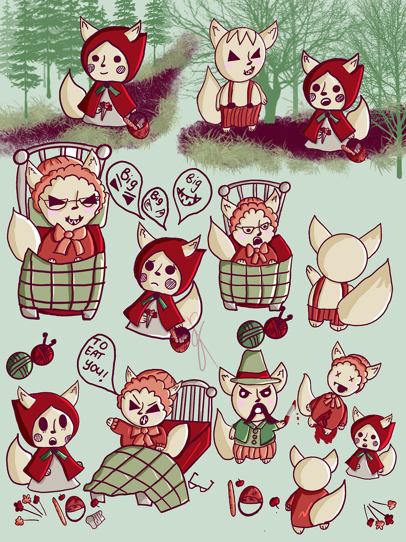 My project for course: Kawaii-Style Story Illustration 1