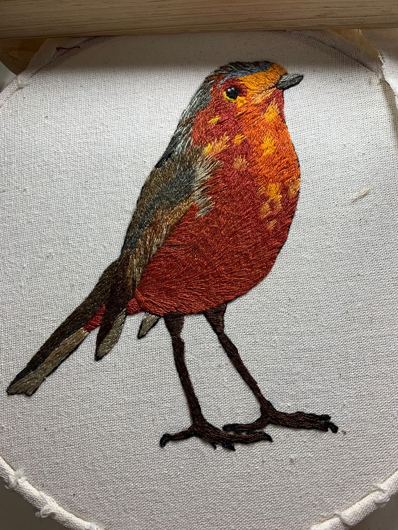 Mi Proyecto del curso: Pintar con hilo: técnicas de ilustración textil 7