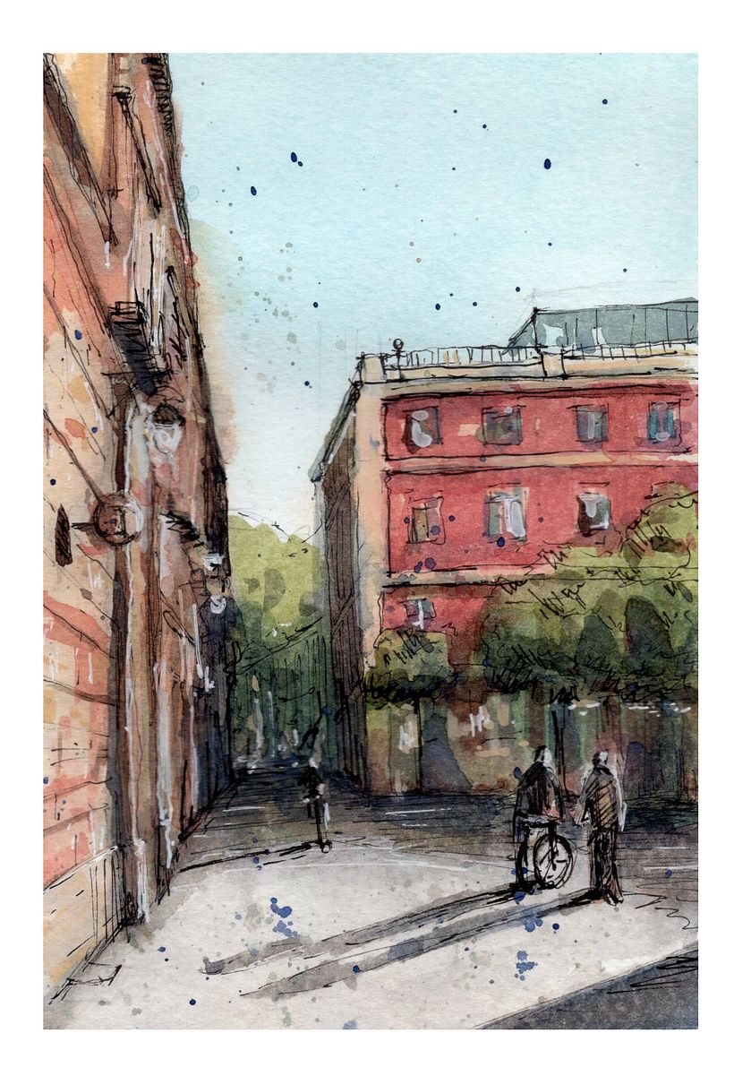 A street view in Barcelona