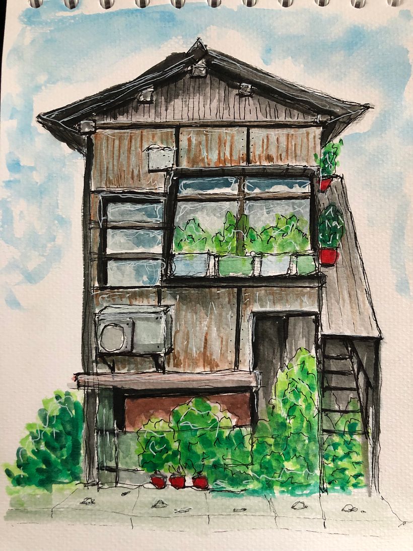 My project for course: Expressive Architectural Sketching with Colored Markers 3