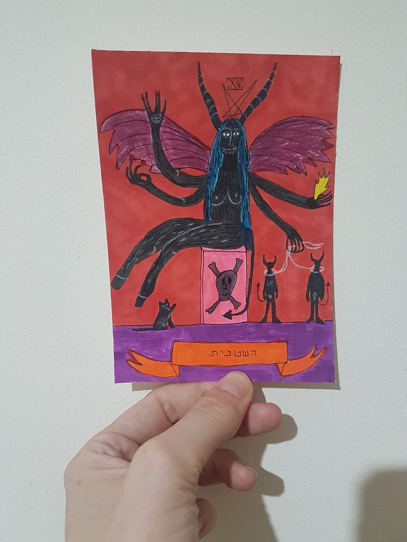 My project for course: Illustrated Deck of Cards Creation :scented markers tarot deck 6