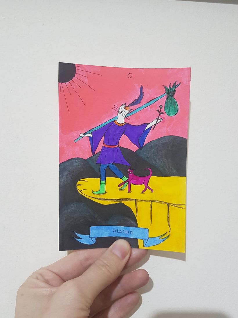 My project for course: Illustrated Deck of Cards Creation :scented markers tarot deck 7