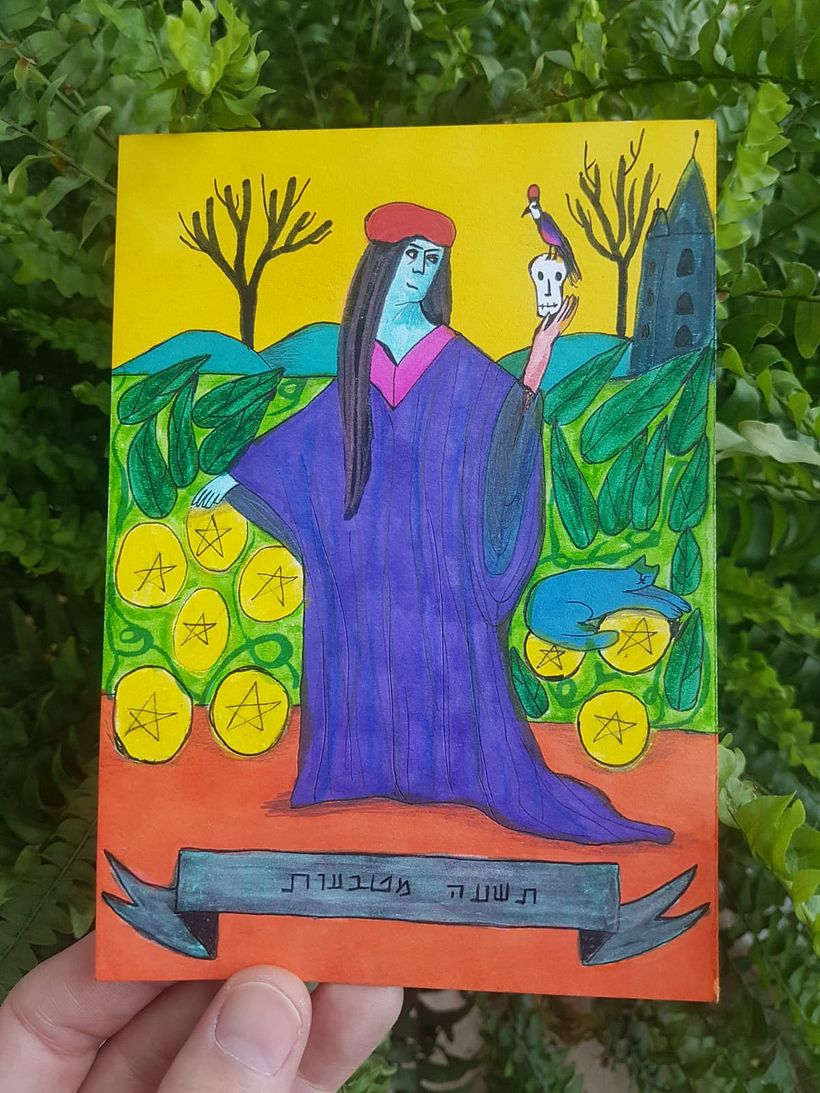 My project for course: Illustrated Deck of Cards Creation :scented markers tarot deck 9