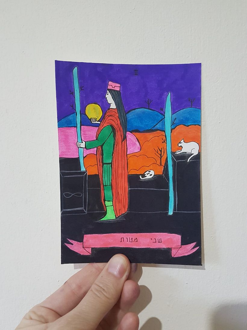 My project for course: Illustrated Deck of Cards Creation :scented markers tarot deck 11
