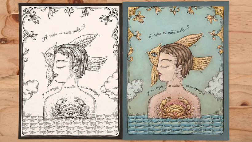 prende a ilustrar y expresarte dibujando como en este ejemplo de ilustraciones de Fito Espinosa. 