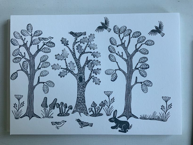 Mein Kursprojekt: Geschnitzte Stempel für illustrierte Kompositionen 1