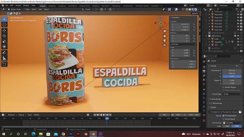 Mi proyecto del curso: Animación 3D creativa con Blender 5