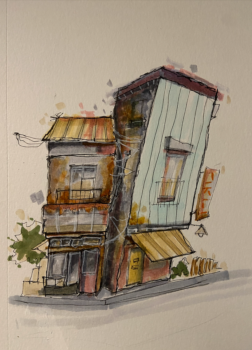 My project for course: Expressive Architectural Sketching with Colored Markers 1