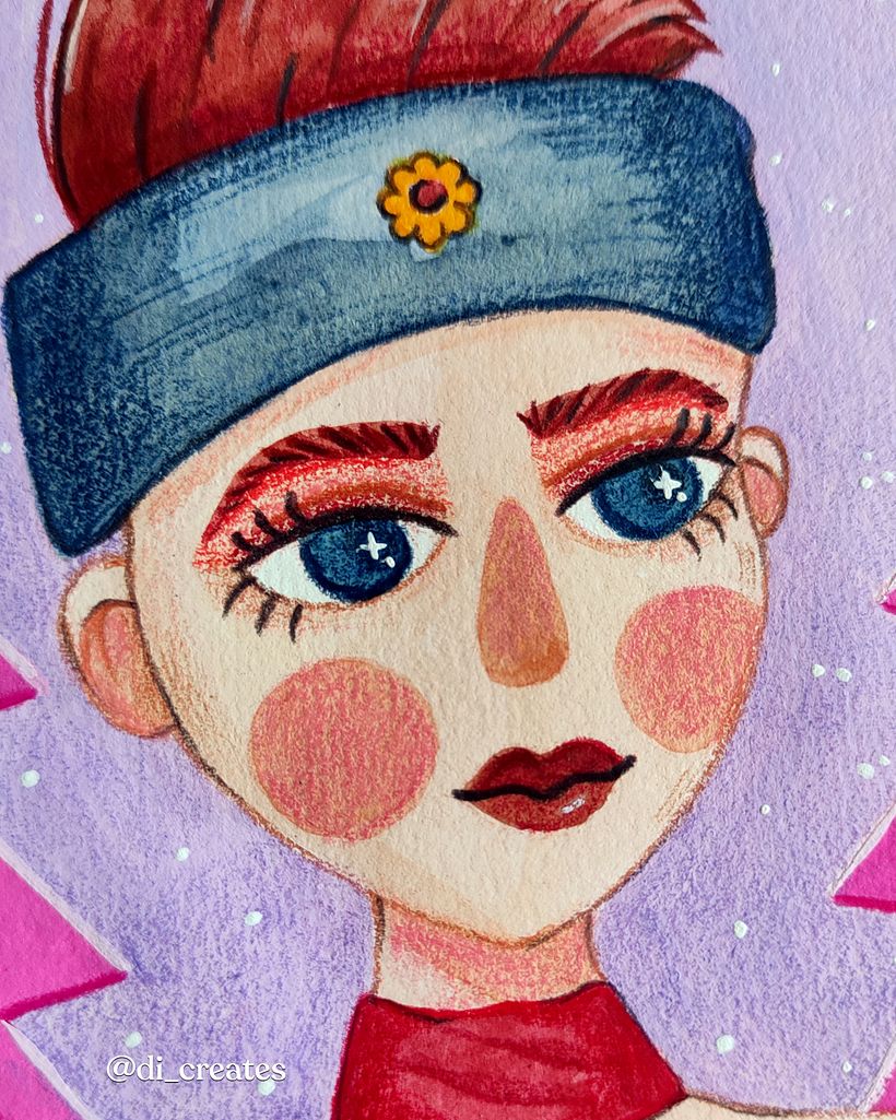Mi proyecto del curso: Dibujo fan art con acuarela y lápices de colores - Ilustración tradicional