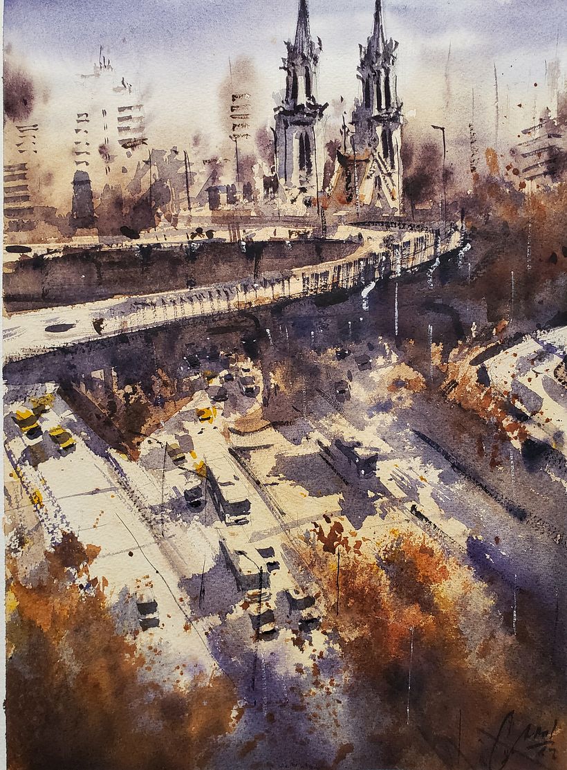 Acuarelas urbanas 3
