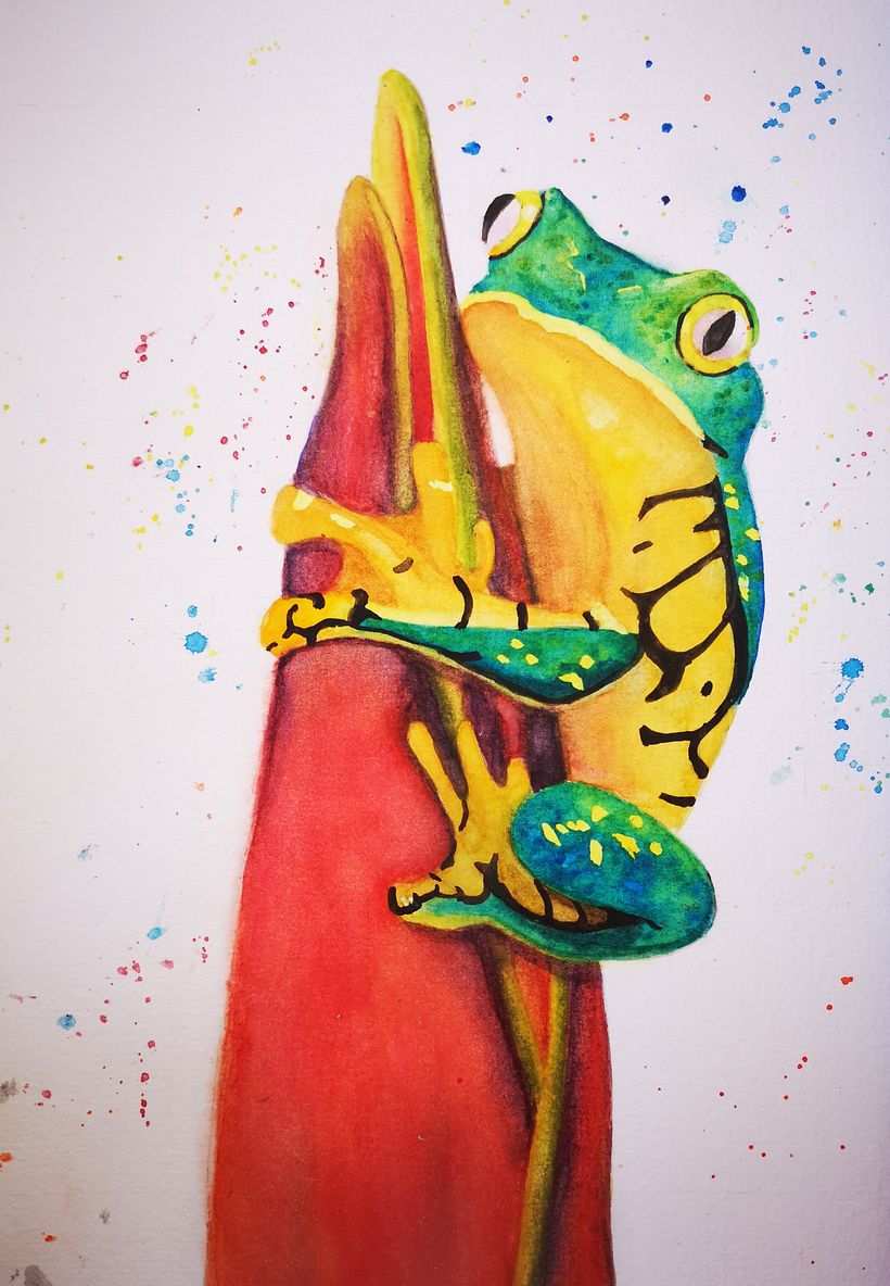 My project for course: Expressive Animal Portraits in Watercolor 3