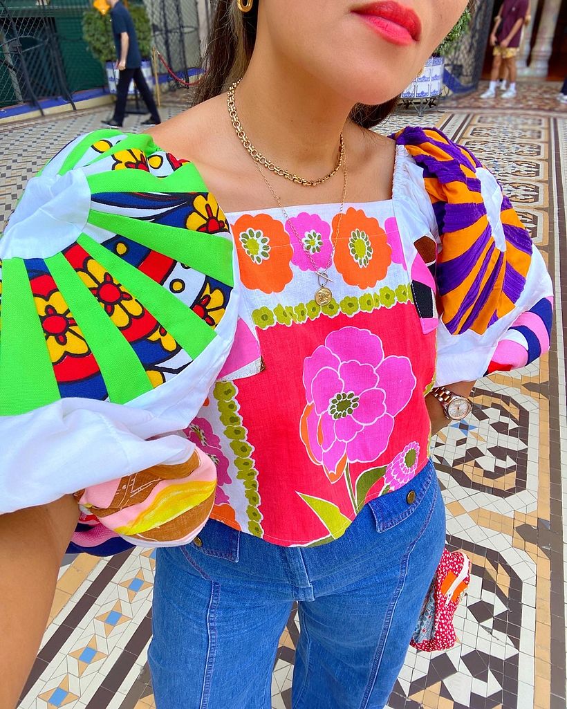 A closer look at the finished top
