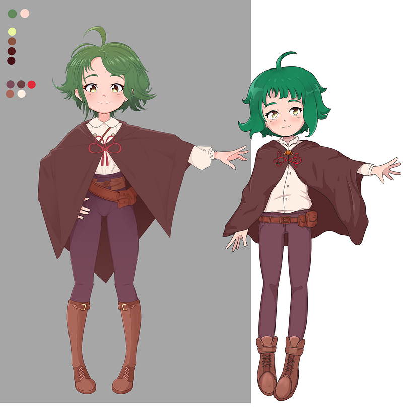 Mi proyecto del curso: Ilustración digital de personajes manga 4