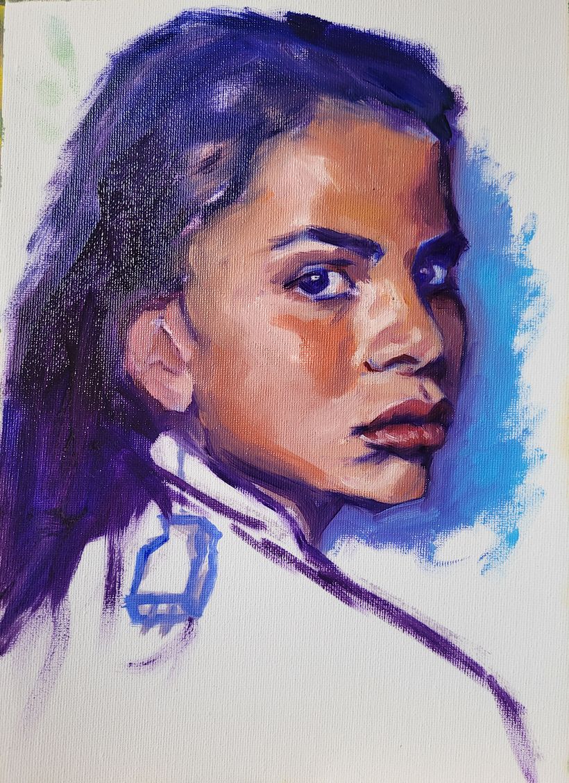 My project for course: Expressive Oil Portraiture: Explore the Alla Prima Technique 3