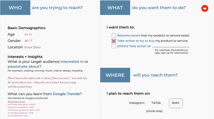 Clearly defining your audience is a critical first step before you begin creating ads