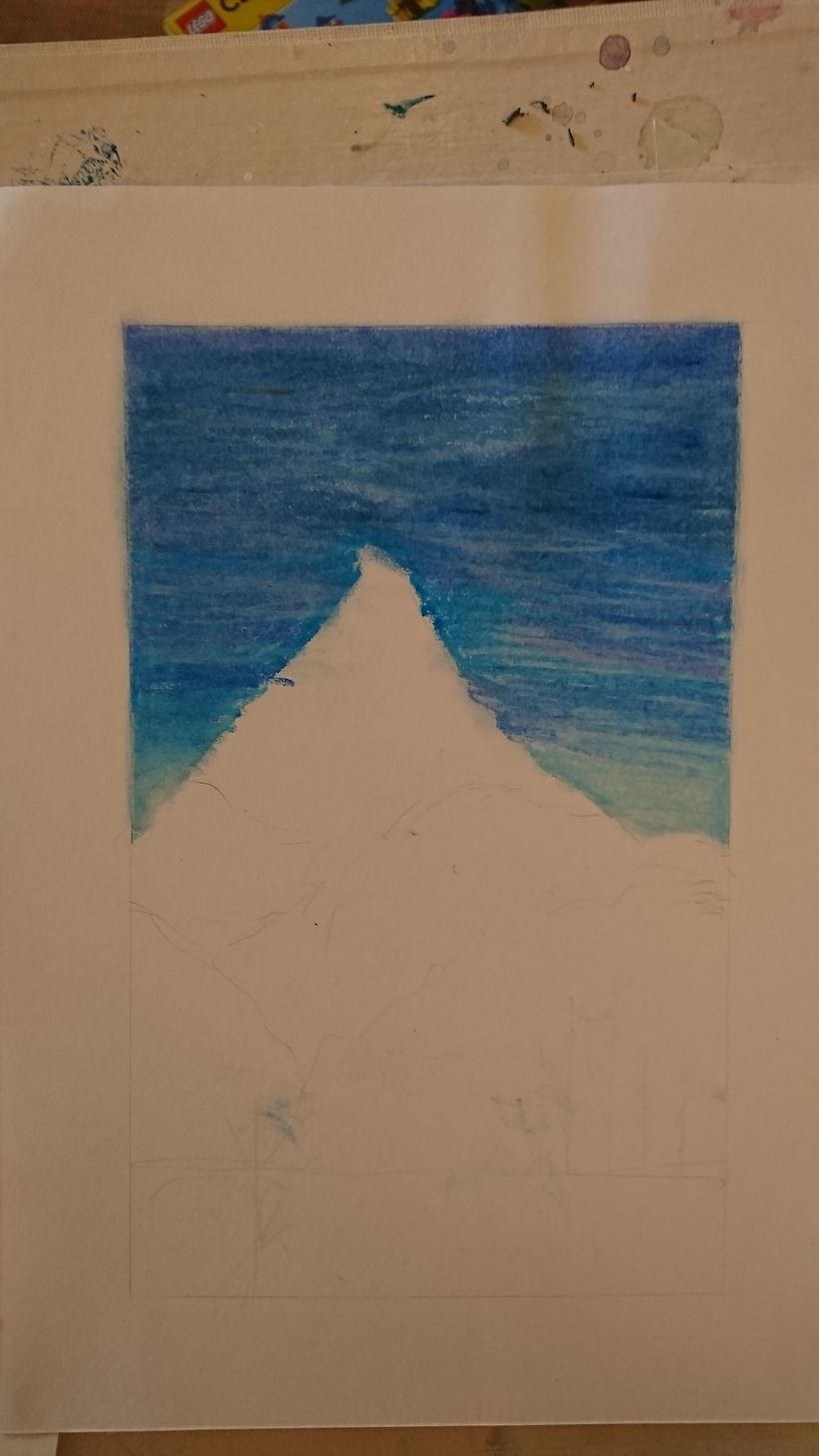 My project for course: Landscapes with Oil Pastels and Crayons: Playing with Light 7