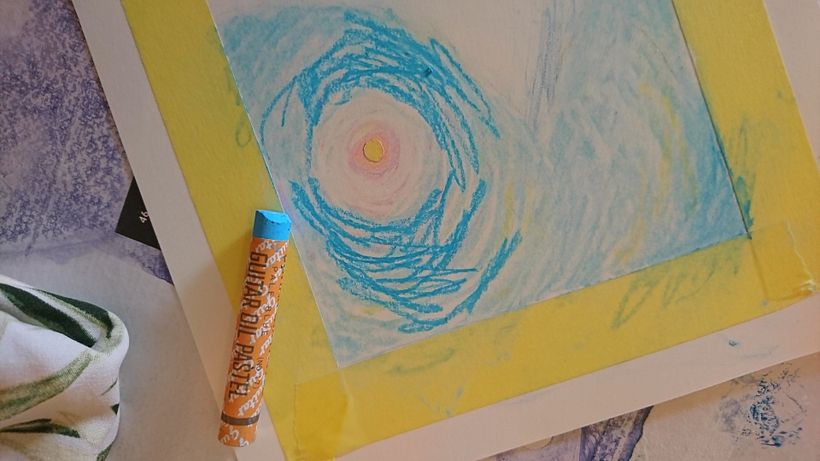 My project for course: Landscapes with Oil Pastels and Crayons: Playing with Light 9