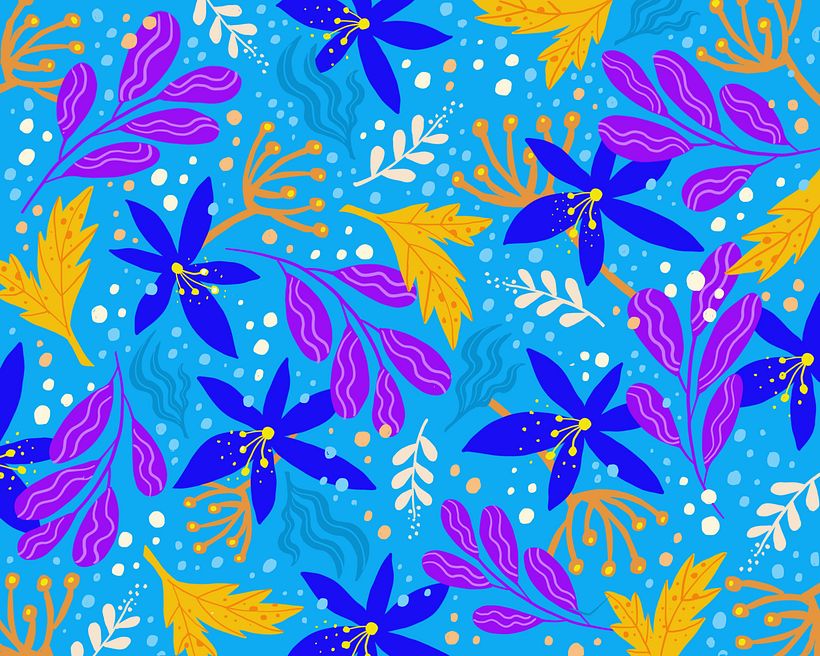 Digital Technique. I started out with 6 colors and then added white and desaturated blue. :)