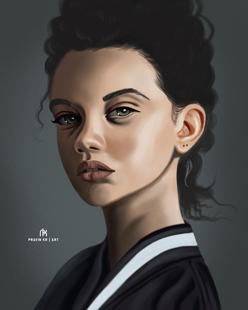 digital portrait painting
