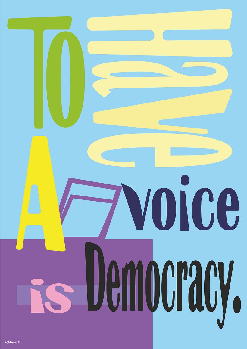 typo 02 with icon of voting box in background