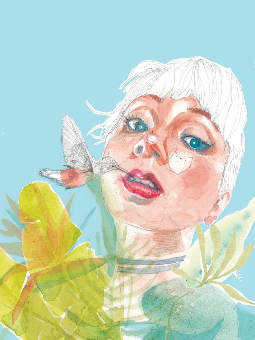 Mi proyecto del curso: Retrato ilustrado en acuarela 8