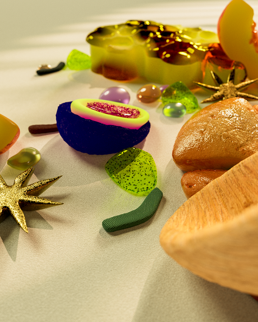 Playful 3D Design and Animation of Fun Objects: Kombucha Ingredient Theme 8