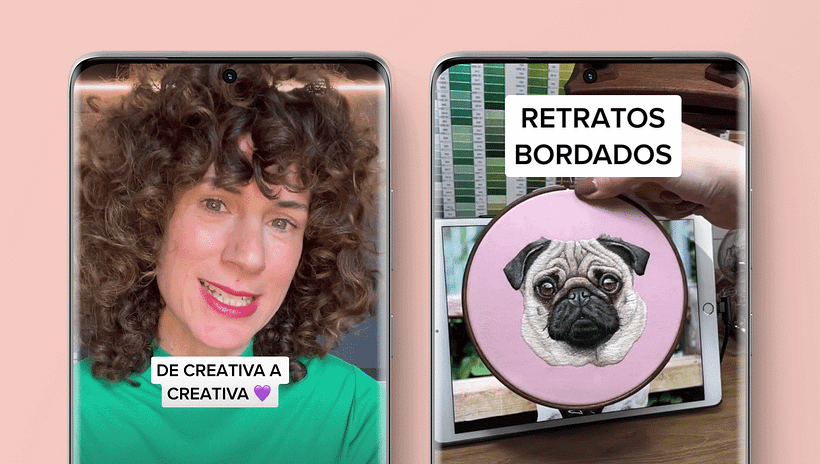 En la cuenta de Domestika encontrarás vídeos exclusivos de profesionales.