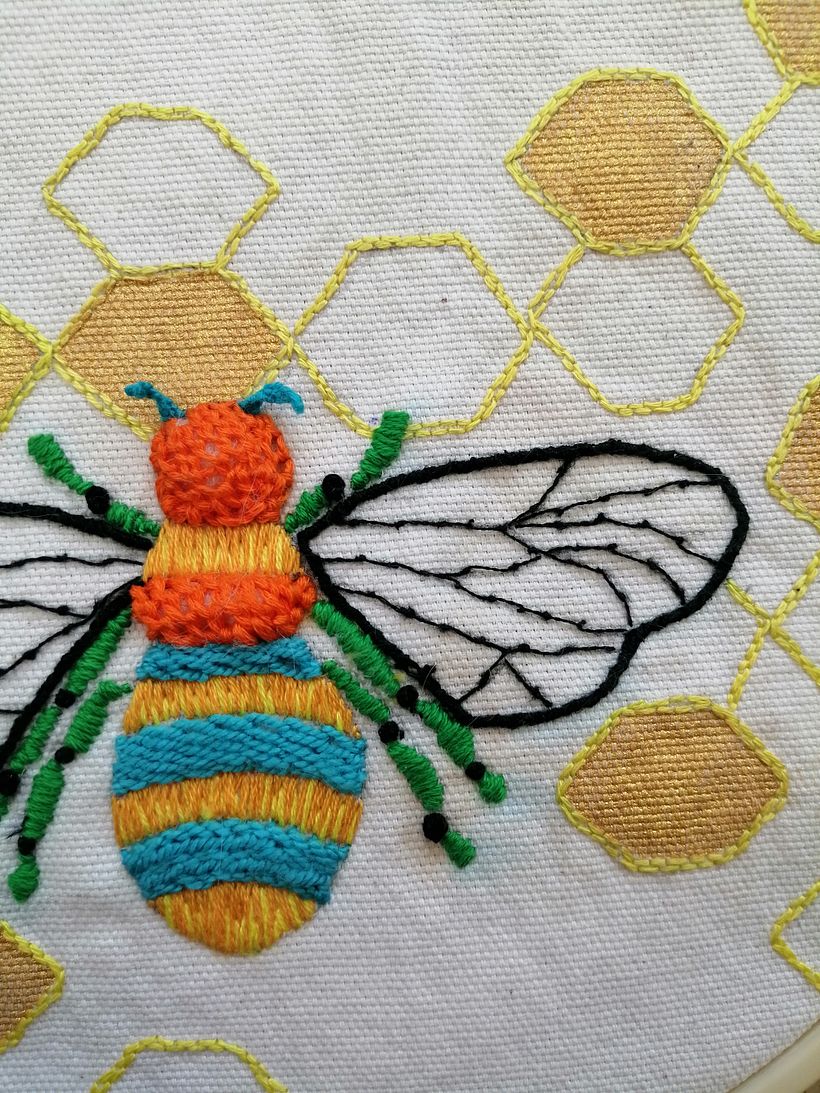Mi proyecto del curso: Introducción al bordado en relieve 2