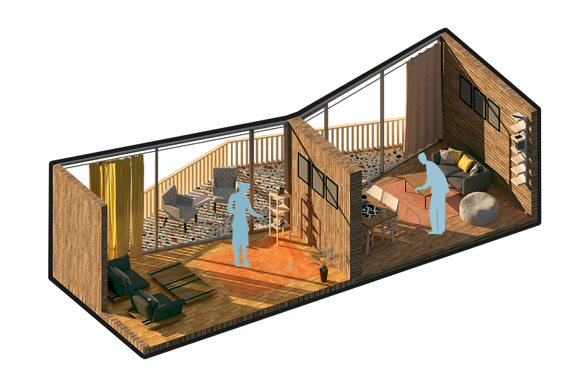 Mi proyecto del curso: Visualización arquitectónica con estilo en Rhino 3D 1