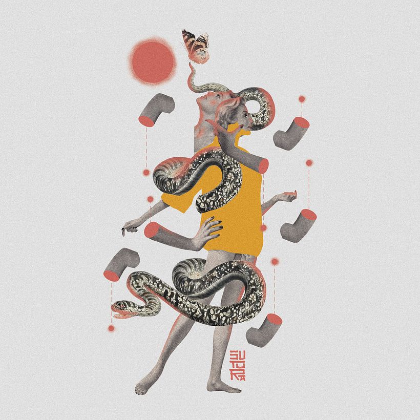 Mi proyecto del curso: Dibujo y collage para ilustración editorial 2