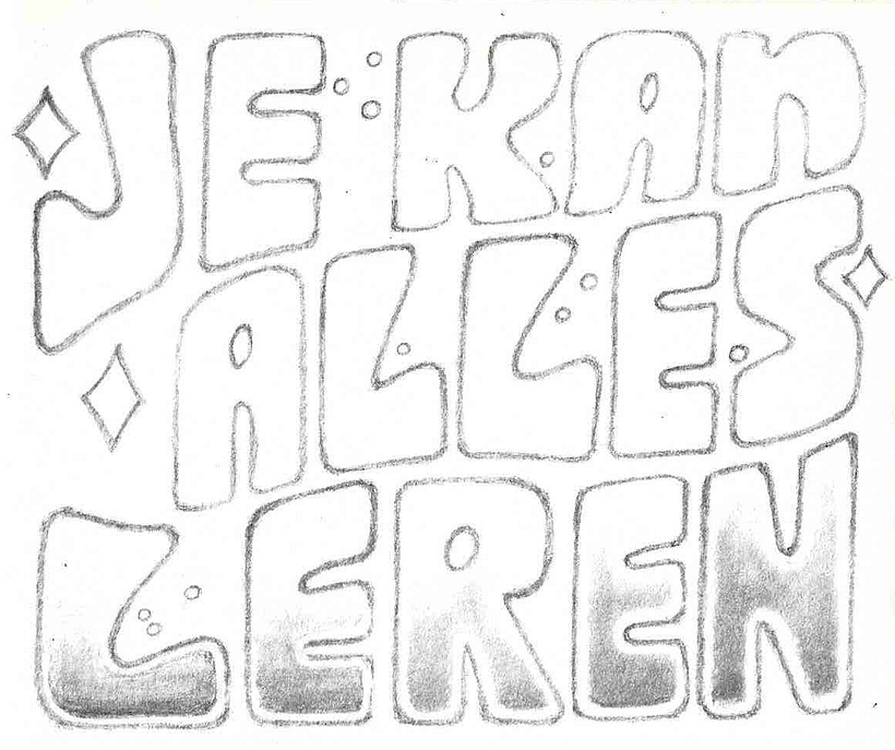 Sans serif exercise ("you can learn everything")
