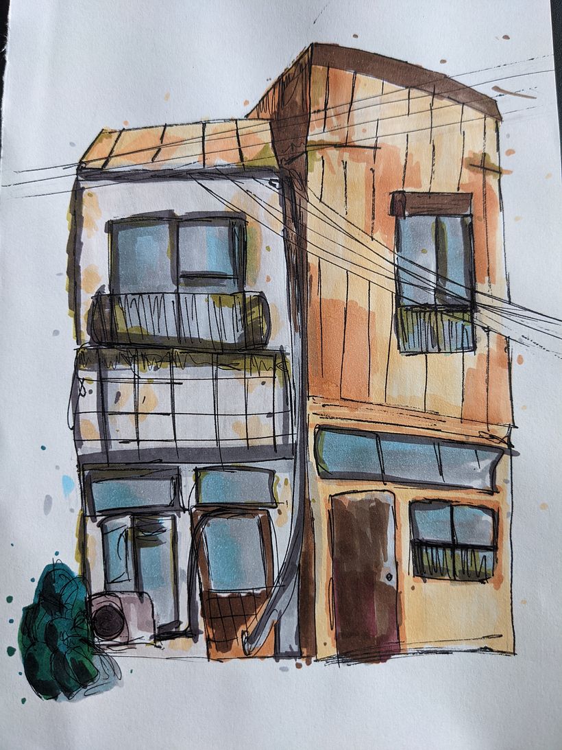 My first house sketch ! 