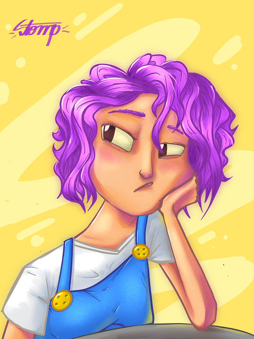 Meu projeto do curso: Retrato de personagens femininas com Procreate @darlanstomp 2