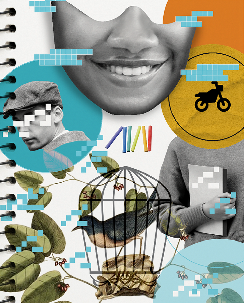 Ilustração para texto sobre professora brasileira