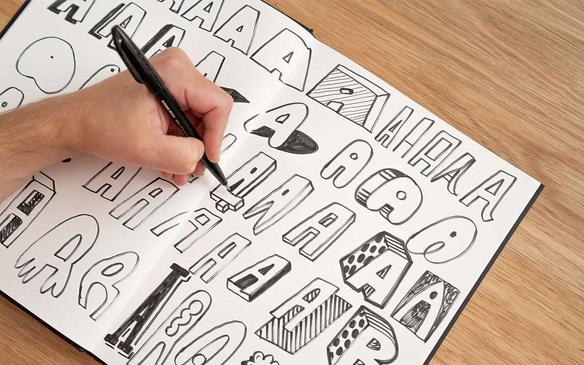 Hand-lettering by Adam Hayes, ideal for practicing for 36 Days of Type! Learn about Adam's course at the end of this post.