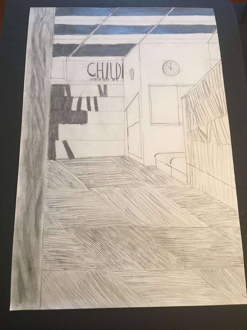 Perspective Drawing Inside the Millennium Library