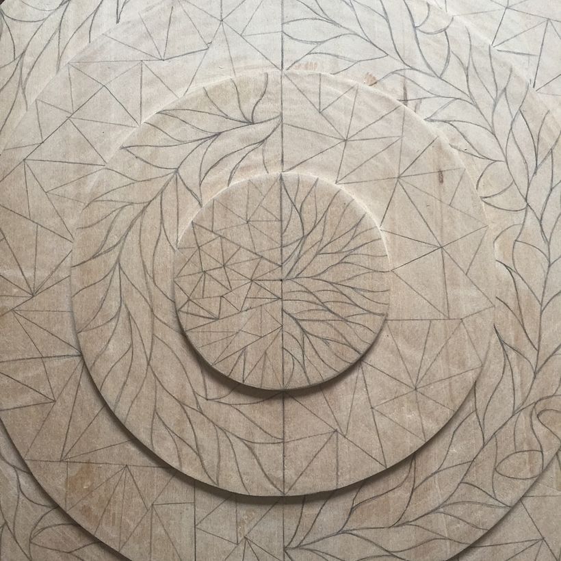 Close up of the design.