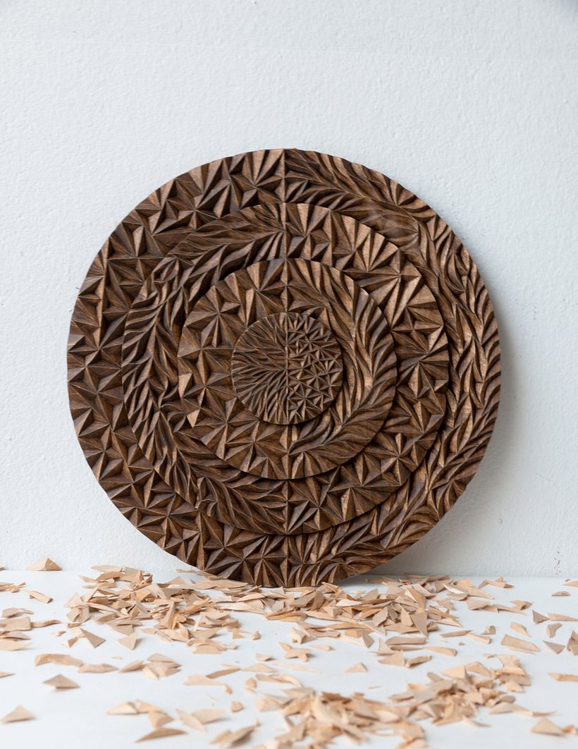 Circle Of Chips fully carved and finished.